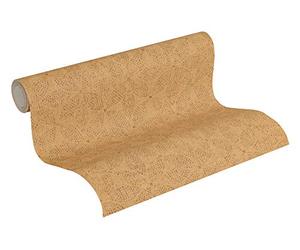 Geometric Wallpaper Ethnic Origin Non-Woven Wallpaper 10.05 m x 0.53 m Orange Black Made in Germany by A.S. Création 371761 37176-1