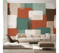 Geometric Wallpaper, Living Room Wallpaper for Bedroom, Mid Century Modern Abstract Wall Mural, Home Decor, Photo Wall Paper, 200 x 140 cm C&-IO