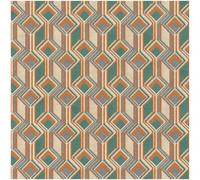 Geometric Wallpaper Orange Green Textured Paste The Wall Vinyl Rasch 10m Roll