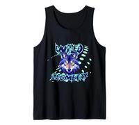 Geometric Wolf Head - Polygonal Abstract Animal Graphic 4 Tank Top