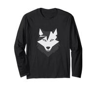 Geometric Wolf Long Sleeve T-Shirt