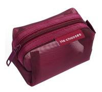 Geometrical Mesh Wallet Compact Storage Case for Office School Supplies & Writing Tools Easy Carry Travel Accessories