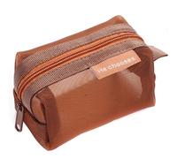 Geometrical Mesh Wallet Compact Storage Case for Office School Supplies & Writing Tools Secure Zippers Holders