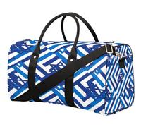 Geometrical Pattern Travel Duffle Bag for Women Men Girls Boys Weekend Overnight Bags 22.7 L Tote Cabin Luggage Bag for Sports Gym Yoga