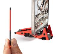 GEOMETRICAL Pocket Tripod PROv2 - Card-Size Stand, for iPhone, Magma Red Universal Kit