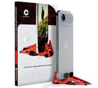 GEOMETRICAL Pocket Tripod PROv2 Universal Kit - Slim Fit, Magma Red | Tripod for iPhone & Android, Adjustable Angles - Card-Size, Ultra-Compact Phone Tripod Stand for Photo & Video Creation