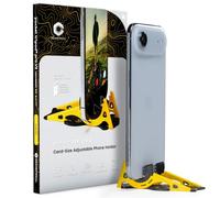 GEOMETRICAL Pocket Tripod PROv2 Universal Kit - Slim Fit, Summit Yellow | Tripod for iPhone & Android, Adjustable Angles - Card-Size, Ultra-Compact Phone Tripod Stand for Photo & Video Creation