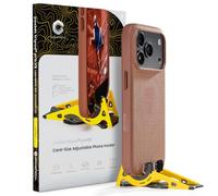 GEOMETRICAL Pocket Tripod PROv2 Universal Kit - Standard Fit, Summit Yellow | Tripod for iPhone & Android, Adjustable Angles - Card-Size, Ultra-Compact Phone Tripod Stand for Photo & Video Creation