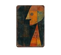 Geometrische Paul Klee Replik, Retro Poster Metal Tin Sign Chic Art Retro Iron Painting Bar People Cave Cafe Family Garage Poster Wall Decoration 8x12inch(20x30cm)