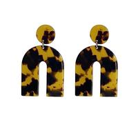 GeometrU-shape s for Women Girls,Resin AcrylPlastLeopard Cute Dangle Drop s,Large Stripe s ic,Statement Lightweight Fashion Big s Vintage Jewelry s