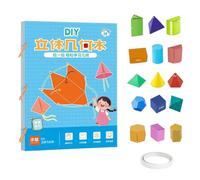 Geometry Activity Book Portable Paper Engineering Pack Intelligence Builder for More Basic Quiet Play Educational Craft