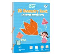 Geometry Activity Learning Book - Pull String Math Guide, Spatial Imagination Training Workbook, Educational Study Book | Fun Kids Geometry Learning For Children Boys Girls Pupils Classroom Home Study