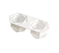 Geometry Candle Mold | 3D Rhombic Shape Silicone Mold - DIY Craft Supplies for Chocolate Aromatherapy Candles with Fondant Cake