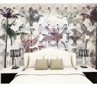 Geometry Circle Coconut Tree Creative Art Modern 3D Wallpaper Premium Textured Silk Neutral Tones Material Ideal for Living Room Bedroom-300cm×210cm