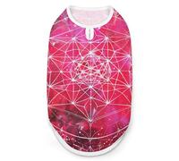Geometry Cube Sacred Galaxy Dog and Cat Clothes Summer T-Shirt Graphic Vest Sleeveless Pet Tank Top