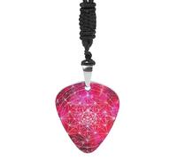 Geometry Cube Sacred Galaxy Fashion Guitar Picks Necklace Music Jewellery Personalized Pendant