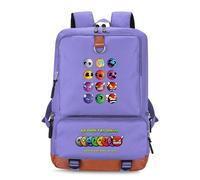 Geometry Dash Creative Cartoon Backpack for Kids Student Schoolbag Outdoor Travel Luggage Shoulder Bag (A7)
