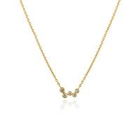 geometry diamond real necklace for women jewelry pendant chain bijoux collar Made in China