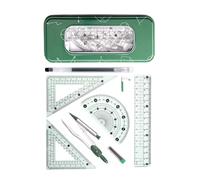 Geometry Drawing Kits Featuring Compasses Ruler Protractors for Students Engineers and Artists Compass and Ruler Set