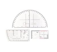 Geometry Drawing Template Measuring Tool Coordinate Reader and Protractors Topographical Map Scale Ruler Equipment