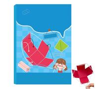 Geometry Education Kit - Hands On Shape Construction Tool, Pull String Mechanism Model Set | School Learning Home Study Application, Early STEM Teaching Aid for Kids Development