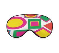 Geometry Eye Mask, Adjustable Strip, Blocks Light Sleep Mask, Sleep Eye Mask for Night Sleeping Travel Nap 8.1 * 4.1 Inches