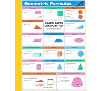 Geometry Formulas Graph Paper Composition Notebook Cheat Sheet: Geometry Reference