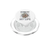 Geometry Is Shaping My Life Math Lover Teacher PopSockets PopGrip for MagSafe