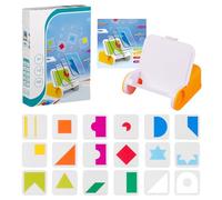 Geometry Jigsaw Games - Pattern Blocks Jigsaw Games,Colorful Shape Pattern Puzzle Toys for Schools Traveling Daycare Centers