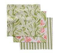 GEOMETRY Kitchen Dish Cloths - Spring & Summer Collection - Premium Dishcloths with Geoweave - Absorbent & Fast Drying Kitchen Towels - Green Goddess 10" x 10" (3 Pack)