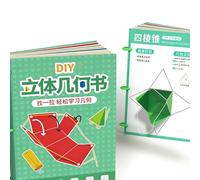 Geometry Learning Fun Kit - 25cm Interactive String Pop-Up Book, Math Educational Aid for Class & Home