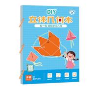 Geometry Learning Kit, Math Toy Set, 11.69x8.27 inches, Interactive Pull String with Geometric Models, Educational Spatial Thinking Game for Students Children Kids Classroom Homeschool Activities