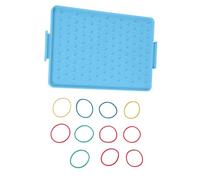 Geometry Learning Pegboard Educational Geoboard Hands on Learning Toy Math Teaching Aid for Preschooler Kid Students Portable Pegboard