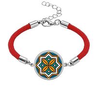 Geometry Morocco Style Pattern Lucky Red String Bracelet Rope Bracelet Handmade