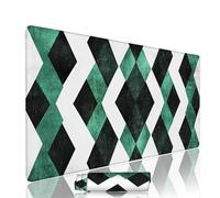 Geometry Mouse Mat Large Gaming Mouse Pad Simple Computer Keyboard Pads xxl 700x400x3mm Waterproof Smooth Cloth Surface with Rubber Base Non-Slip Desk Matt with Stitched Edges for PC Laptop w-1229
