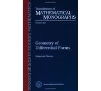 Geometry of Differential Forms (Translations of Mathematical Monographs (Iwanami Series in Modern Mathematics))