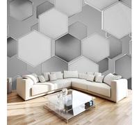 Geometry Photo Wallpaper 197"x110" Abstract 3D Effect Panoramic Wall Murals Non-Woven Wall Paper for Bedroom Living Room TV Backdrop,Easy to Install W-197