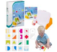 Geometry Puzzles for Travel,Pattern Blocks Jigsaw Table Game - Colorful Shape Pattern Puzzle Toys for Schools Traveling Daycare Centers