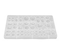 Geometry Resin Jewelry Pendant Silicone Mould for DIY Hand-Made Accessories Transparent