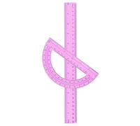 Geometry Ruler Protractor, Organized Classroom Kit, Math Stationery Supplies, Convenient Home School Office Arrangement, Teacher Architect Engineer Helper, Measuring Tool for Study, Work, 25g