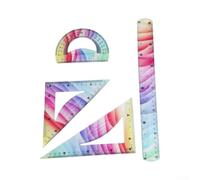 Geometry Ruler Set 4-Piece for School Students(30cm)