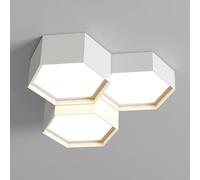 Geometry Semi Flush Mount Ceiling Light LED Chandelier Modern Close to Ceiling Lighting Fixture Dimmable Ceiling Lamps Compatible with Dining,Hanging Lights