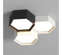 Geometry Semi Flush Mount Ceiling Light LED Chandelier Modern Close to Ceiling Lighting Fixture Dimmable Ceiling Lamps Compatible with Dining,Hanging Lights
