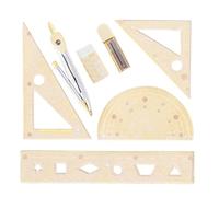 Geometry Set - Capybara Colour Transparent Ruler | Clear Gauge for Learning School Study Lessons Art Home Exam Girls Boys