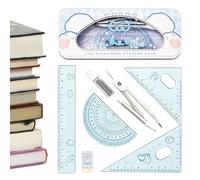 Geometry Set Compass Protractor Eraser Ruler Set