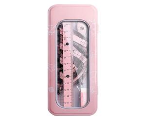 Geometry Set, Precision Compass and Drawing Tools for Students, Complete the Drawing Writing Kit with Storage Box for Children Girls Studying Classroom College