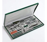Geometry Set, Professional Drawing Instruments for Engineers and Designers, 23-Piece Compass and Tool Kit for Drafters and Construction Projects