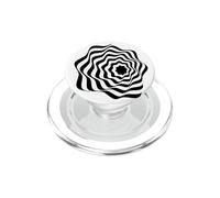 Geometry shape confusion hypnosis optical illusion circle PopSockets PopGrip for MagSafe
