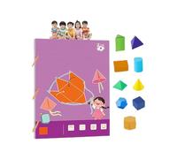 Geometry Shape Learning Book Math Activity with Folding Geometric Model for Preschooler Kid Earling Learing Toy Pull String Geometry Learning