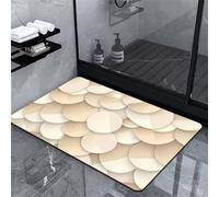 Geometry Super Absorbent Non Slip Bath Mat for Bathroom Shower Floor, Diatomaceous Earth Mat for Tub, Bedroom, Kitchen